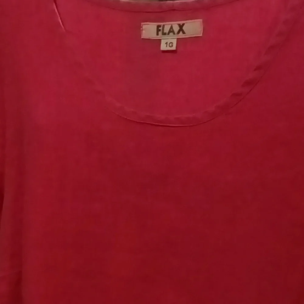 FINAL PRICE FLAX s/s blouse with flared hem & rounded neckline Size 1G - Picture 7 of 7